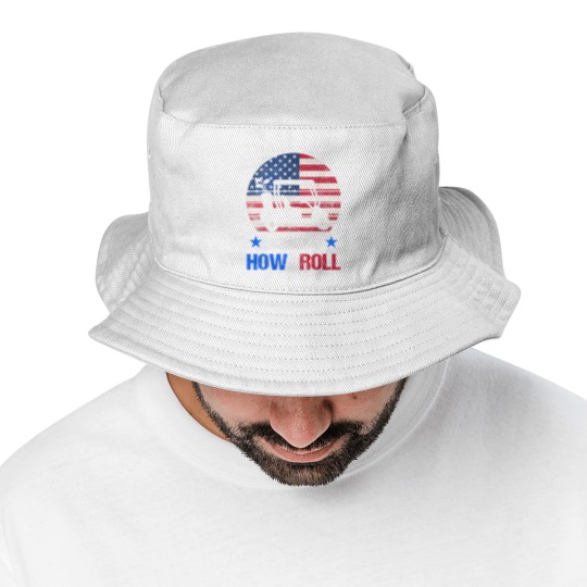 Discover Golf Cart This Is How I Roll USA Flag Golfer 4th Of July Bucket Hats