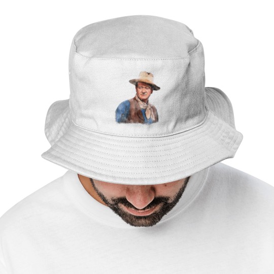 Discover John Wayne "The Duke" - Watercolor - John Wayne - Bucket Hats