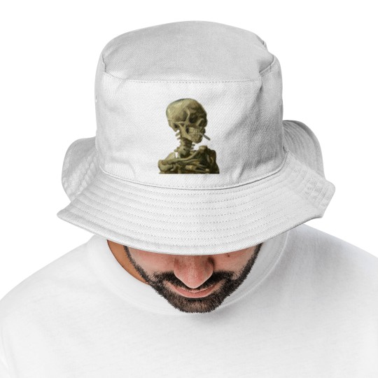 Discover Skull with Burning Cigarette by Vincent van Gogh - Skull - Bucket Hats