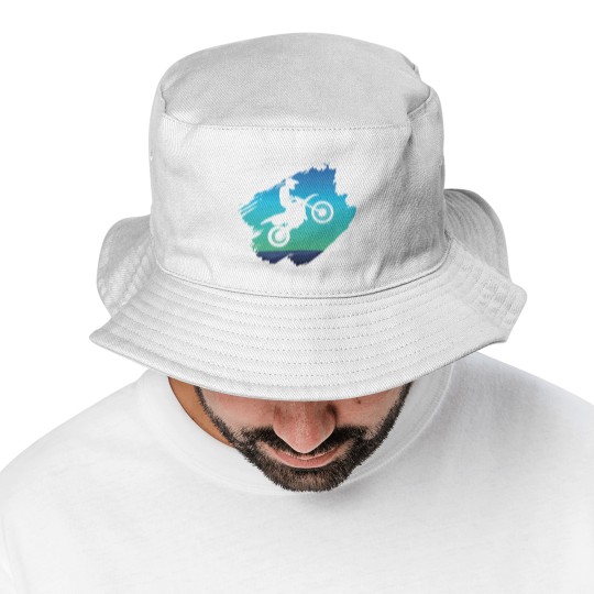 Discover Motocross Dirt Bike Bucket Hats