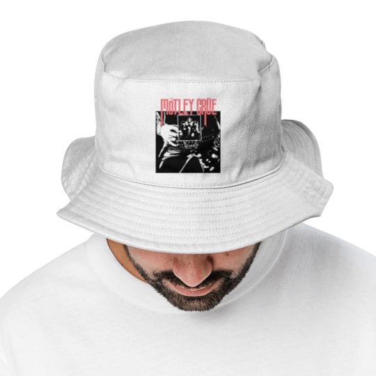 Discover Vintage 2000's Original Motley Crue Rock Band Concert Too Fast For Love Tour Black & Red Bucket Hats