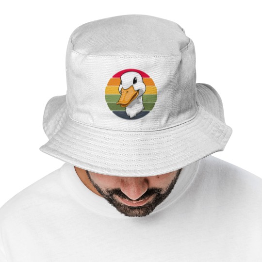 Discover Duck Head Retro Funny Water Ducklings Bucket Hats