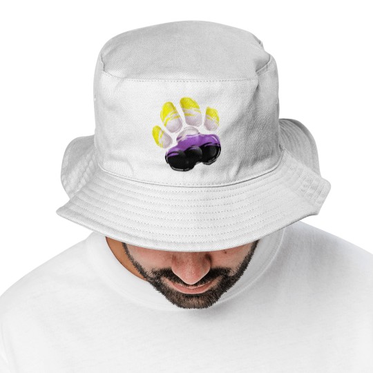 Discover Non Binary - Wolf Paw Bucket Hats