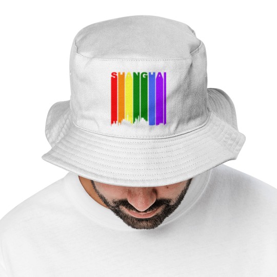 Discover Shanghai China Rainbow LGBT Gay Pride Bucket Hats
