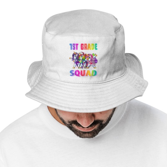 Discover 1st Grade Squad Dabbing Unicorn Back to School Backpack Girl Bucket Hats