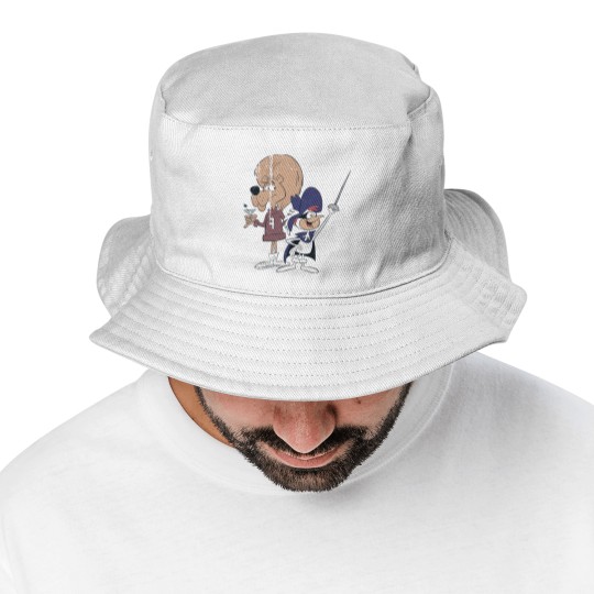 Discover Distressed Vintage Super Chicken and Fred - Cartoons - Bucket Hats