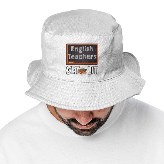 Discover Book Chalk Teacher English Literature Blackboard Bucket Hats