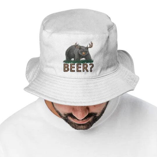 Discover Bear Deer Beer - Beer - Bucket Hats