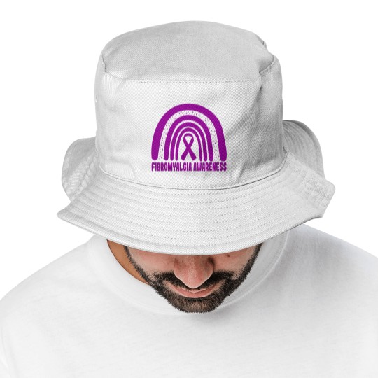 Discover Fibromyalgia Rainbow Day National Fibromyalgia Awareness Classic Bucket Hats