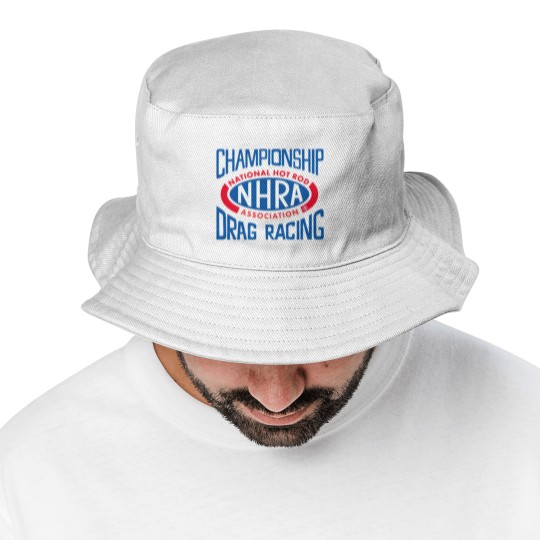Discover Championship Drag Racing Nhra Logo Bucket Hats