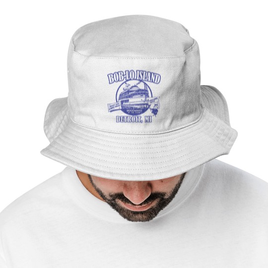 Discover Boblo Island, Detroit MI (vintage distressed look) - Detroit - Bucket Hats