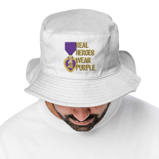 Discover Purple Heart Military Real Heroes Wear Purple Bucket Hats