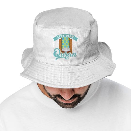 Discover Let´s Read Quran Mosque Islam Allah Prayer Gift Bucket Hats
