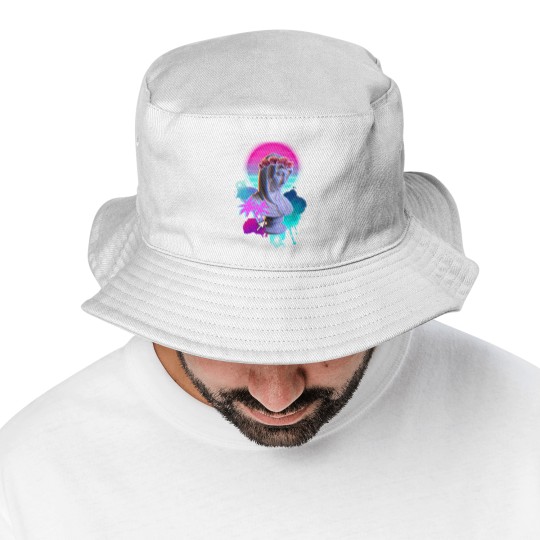 Discover Vaporwave Blessed Mother - Vaporwave - Bucket Hats