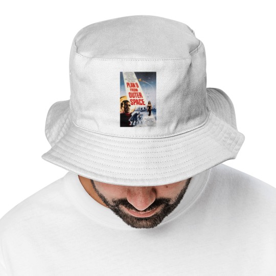 Discover Plan 9 From Outer Space, Retro Space Movie Poster Art Bucket Hats,  Cult Classic Bucket Hats,  Sci-Fi Art, Vintage   Graphic Bucket Hats, Horror Movie Print