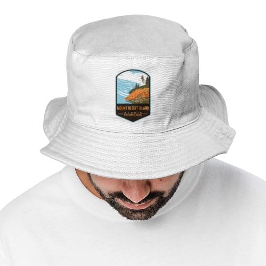 Discover Mount Desert Island Acadia National Park Bucket Hats