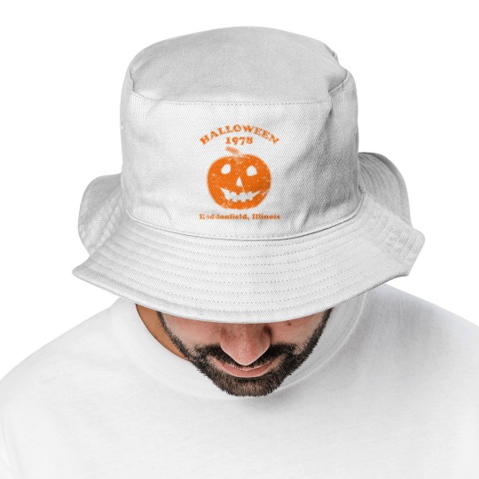 Discover Halloween 1978 holiday spooky gift myers pumpkin haddonfield Bucket Hats