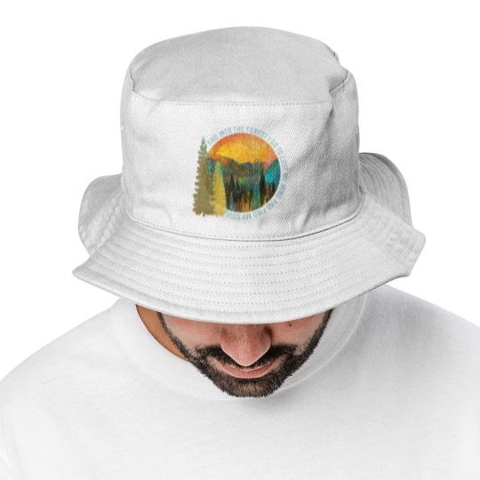 Discover Into The Forest I Go Hiking Bucket Hats Nature Lover Ca Bucket Hats