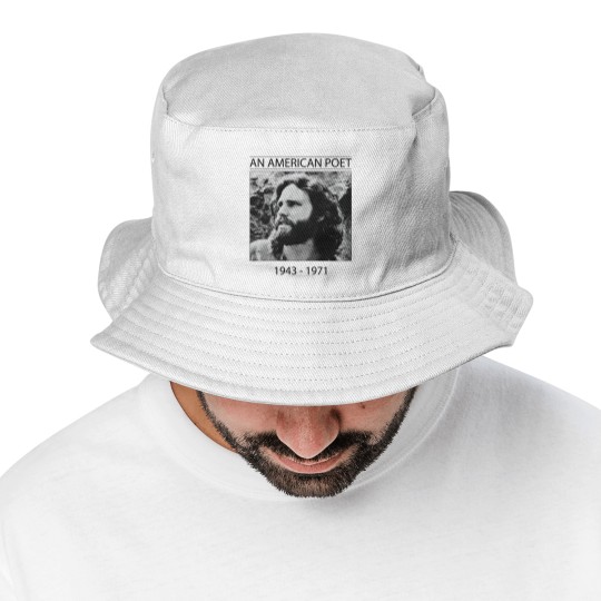 Discover Jim Morrison An American Poet Bucket Hats, The Doors Rock Bucket Hats,  Vintage Bucket Hats, Gift Bucket Hats, Vintage Bucket Hats