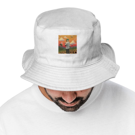 Discover Minimalist Album Music Bucket Hats, Tyler Flower Boy Tour Album, Album Music Trend 2023 Bucket Hats