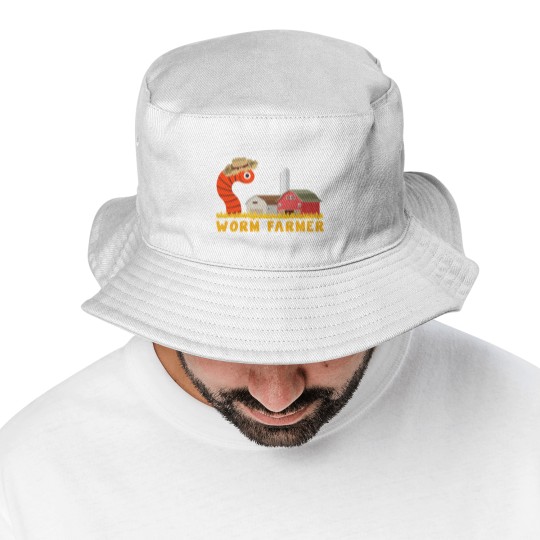 Discover Worm farmer - vermicomposting worm farmer Bucket Hats
