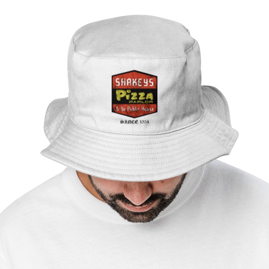 Discover Pizza Bucket Hats, Shakeys (vintage) Essential Bucket Hats, Shakeys Pizza Unisex Heavy Cotton Bucket Hats