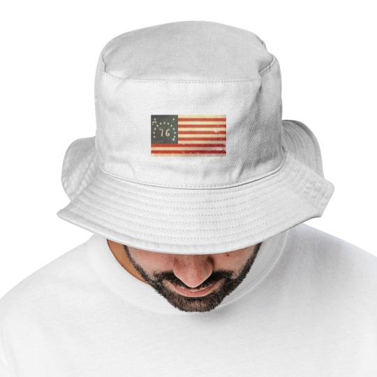 Discover USA Bennington Flag - Vintage - Usa - Bucket Hats