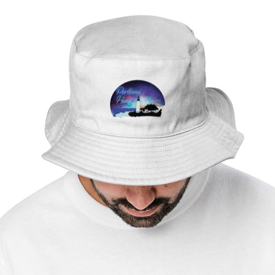 Discover Portland Head Lighthouse, Maine, Souvenir, Gift, Bucket Hats