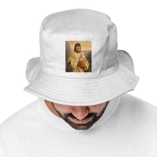 Discover cats and jesus lover gift - Cat And Jesus - Bucket Hats