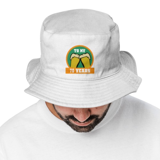 Discover 70th Birthday 70 Years Gift Funny Saying Bucket Hats