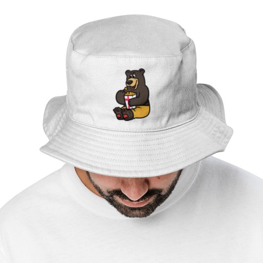 Discover Swiss Bear and Popcorn Bucket Hats