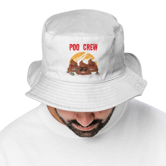 Discover Poop Poo Pile Funny Friends Colleagues Poo Crew Bucket Hats Bucket Hats