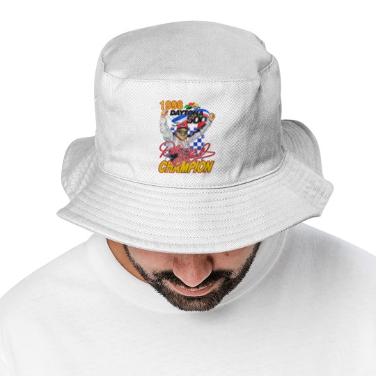 Discover Vintage Dale Earnhardt 1998 Daytona 500 Bucket Hats, Racing Bucket Hats, Goodwin Champions Bucket Hats