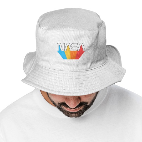 Discover NASA Rainbow Prism Logo Bucket Hats