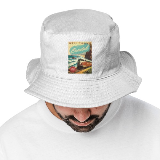 Discover Neil Young Coastal 2023 Tour Bucket Hats, Neil Young Bucket Hats, Neil Young Tour Poster Bucket Hats