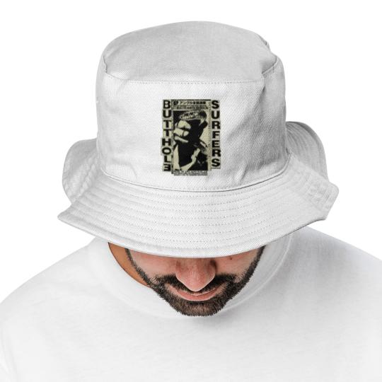 Discover Butthol Surfers Vintage 90s Black Unisex Bucket Hats, Cotton Soft Bucket Hats,