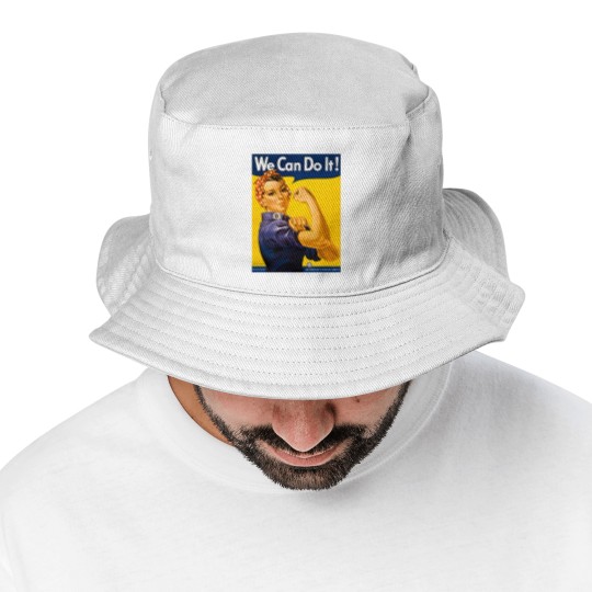 Discover We Can Do It! Rosie the Riveter Vintage WW2 Bucket Hats