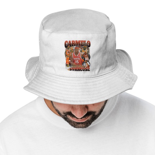 Discover Vintage 90s Graphic Carmelo Anthony Syracuse Bucket Hats, Carmelo Anthony Bucket Hats