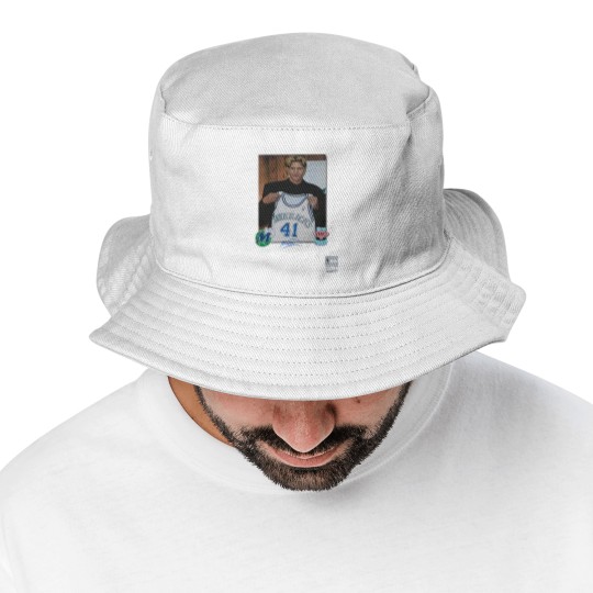 Discover Luka Doncic Mitchell & Ness Dirk Nowitzki Draft Jersey Bucket Hats