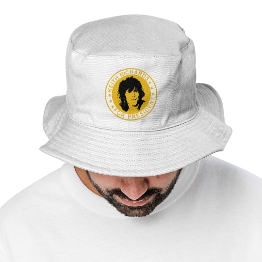 Discover Keith Richards For President Bucket Hats Keith Richards Bucket Hats