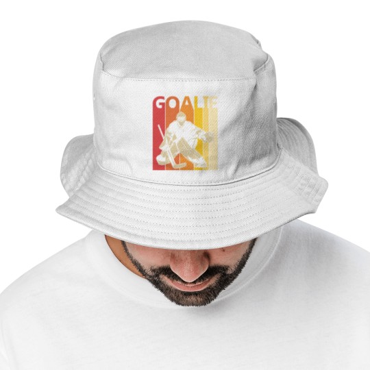 Discover Hockey Goalie T- Bucket Hats Vintage Hockey Goalie T- Bucket Hats Bucket Hats