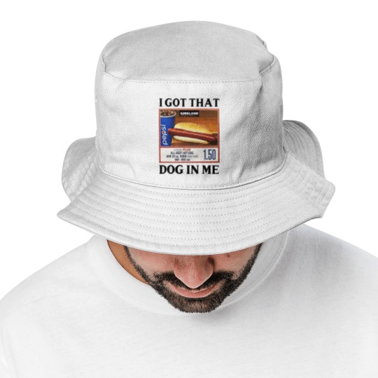 Discover I Got That Dog In Me Costco Hotdog Bucket Hats