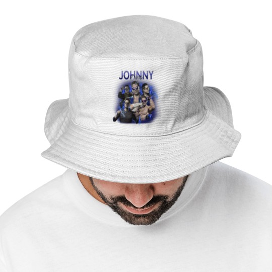 Discover Johnny Cage Mortal Kombat 1 90s Bucket Hats, Bootleg Movie Fighting Games Vintage Y2K Bucket Hats