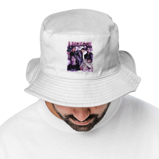 Discover Jungkook Bucket Hats, Jungkook Vintage Style Bucket Hats, Jungkook Vintage Unisex Bucket Hats