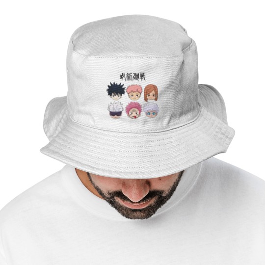 Discover Jujutsu Satoru Chibi Bucket Hats