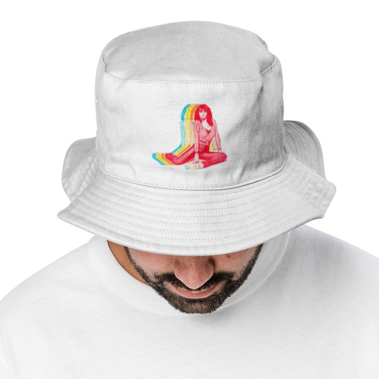 Discover Kate Bush / Retro Rainbow Aesthetic Design - Kate Bush - Bucket Hats