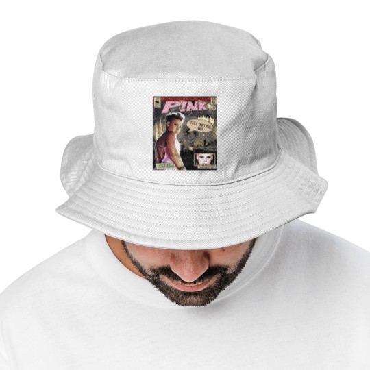 Discover P!nk Comic Bucket Hats, P!nk Trustfall World Tour Album Graphic Bucket Hats