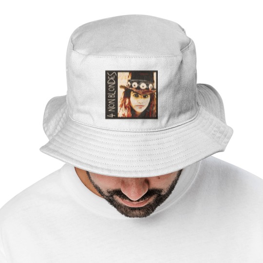 Discover 4 non blondes grunge vintage look alternative rock Bucket Hats design Bucket Hats