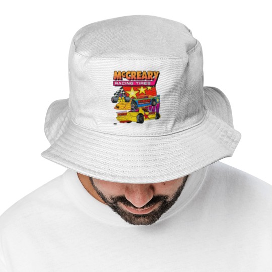 Discover Vintage 1990s McCreary Racing Tire Neon Bucket Hats