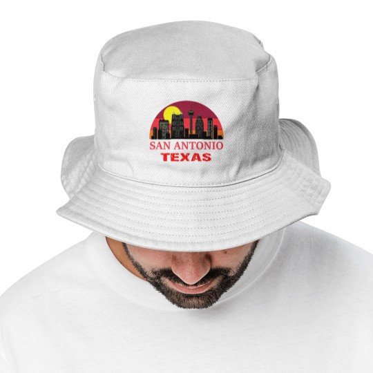 Discover Vintage San Antonio USA Souvenir Bucket Hats